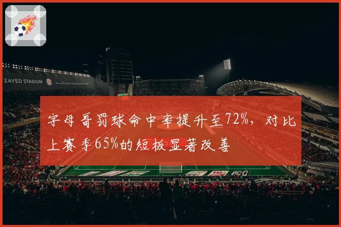 字母哥罚球命中率提升至72%,对比上赛季65%的短板显著改善